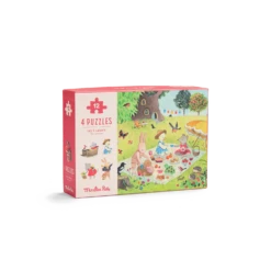Moulin Roty 4 Mini Puzzles Des Saisons 12 Pièces 9 Moulin Roty 4 Mini Puzzles Des Saisons 12 Pièces -Moulin Roty 4 mini puzzles Des saisons 12 pcs La Grande Famille Moulin Roty 2 1