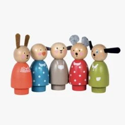 Moulin Roty Set De 5 Personnages En Bois