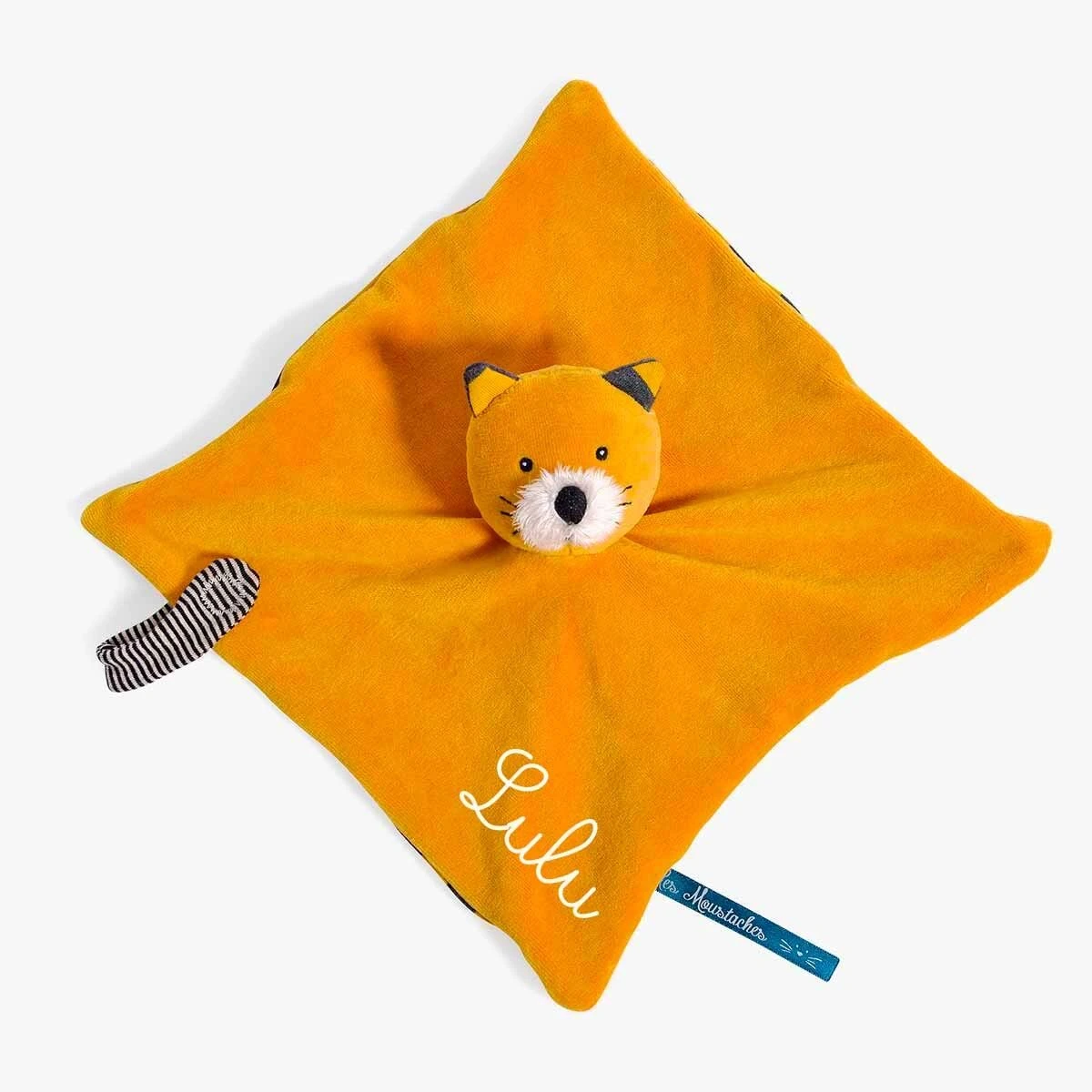 Moulin Roty Doudou à Broder Chat Moutarde Lulu 3 Moulin Roty Doudou à Broder Chat Moutarde Lulu