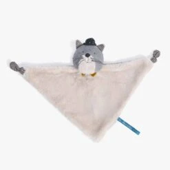 Moulin Roty Doudou à Broder Chat Gris Clair Fernand -Moulin Roty 666017 1 gris