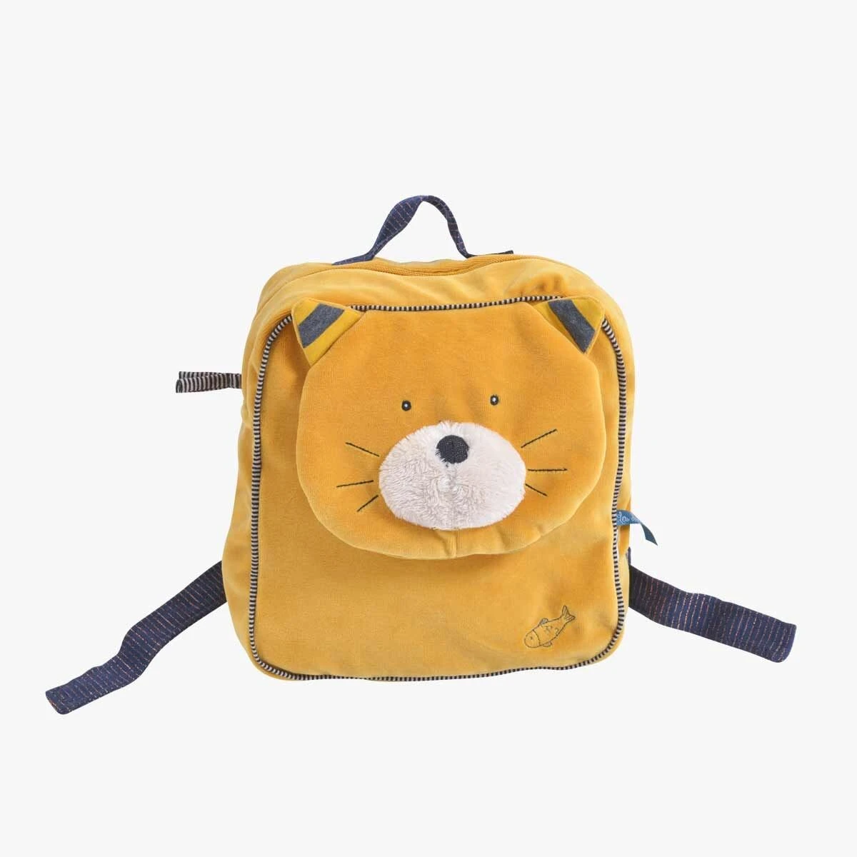 Moulin Roty Sac à Dos à Broder Chat Moutarde Lulu 3 Moulin Roty Sac à Dos à Broder Chat Moutarde Lulu