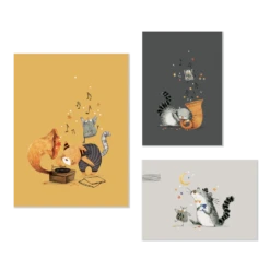 Moulin Roty Set De 3 Affiches