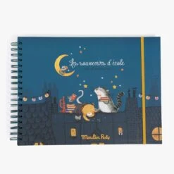 Moulin Roty Album Souvenirs D'école Français Anglais -Moulin Roty 666312 1 gris