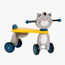 Moulin Roty Porteur Bois Chat -Moulin Roty 666741 3 gris 2