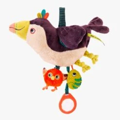 Moulin Roty Peluche D'activités à Suspendre Pakou -Moulin Roty 668075 2 gris