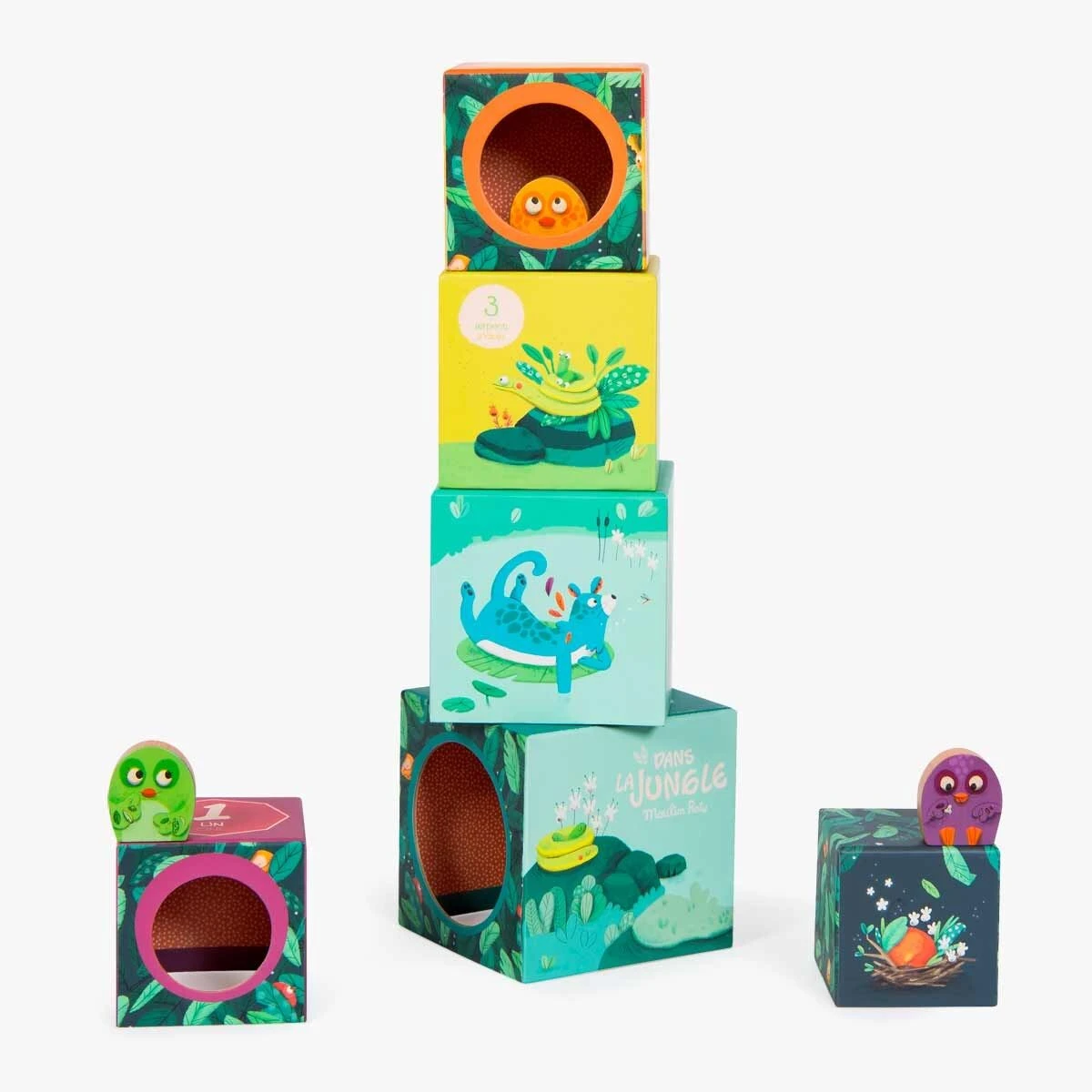 Moulin Roty Cubes Empilables 4 Moulin Roty Cubes Empilables – Image 2