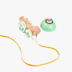 Moulin Roty Jouet à Tirer Tortue -Moulin Roty 668360 5 gris