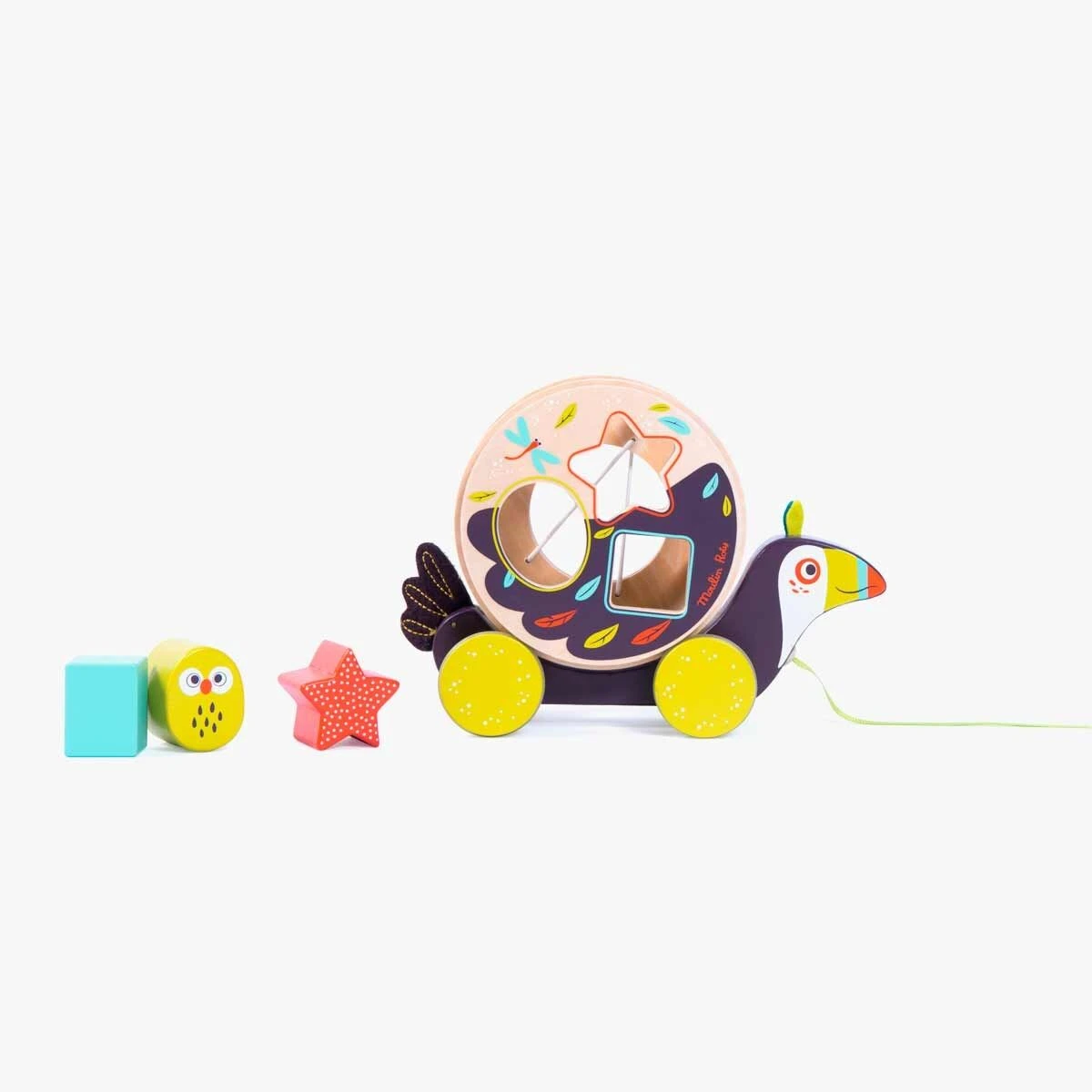 Moulin Roty Boîte à Formes à Tirer Pakou 4 Moulin Roty Boîte à Formes à Tirer Pakou – Image 2