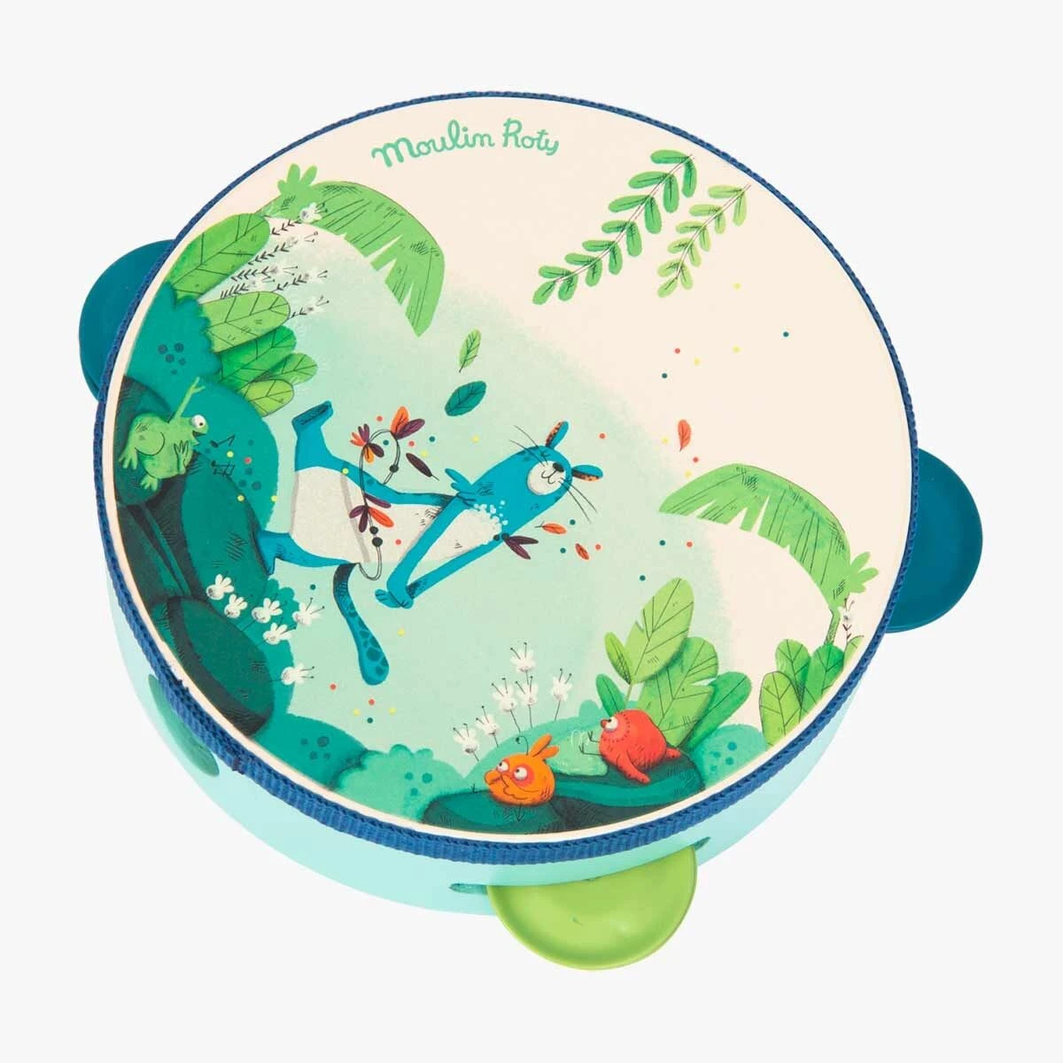 Moulin Roty Tambourin Bleu Zimba 4 Moulin Roty Tambourin Bleu Zimba – Image 2