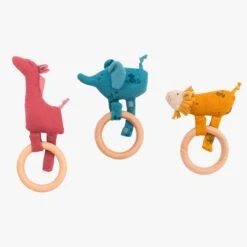 Moulin Roty Hochet Anneau Bois Girafe 7 Moulin Roty Hochet Anneau Bois Girafe -Moulin Roty 669006 007 008 2 gris