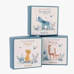 Moulin Roty Doudou Attache-tétine à Broder Lion -Moulin Roty 669015 016 017 2 gris