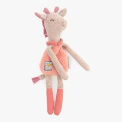 Moulin Roty Doudou-hochet Girafe -Moulin Roty 669025 1 gris