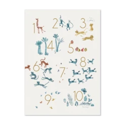 Moulin Roty Affiche Chiffres 50x70cm