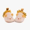 Moulin Roty Chaussons Cuir Lion Beige -Moulin Roty 669753 3 gris 4