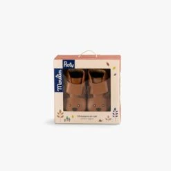 Moulin Roty Chaussons Cuir écureuil Camel 7 Moulin Roty Chaussons Cuir écureuil Camel -Moulin Roty 675011 2 1