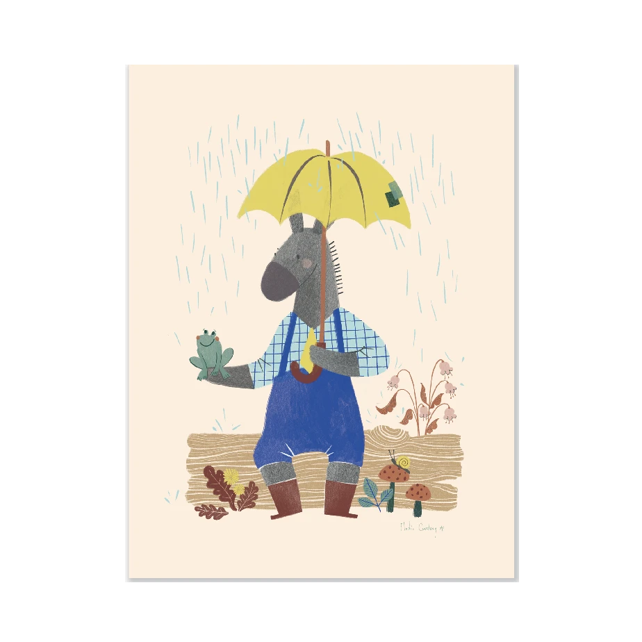 Moulin Roty Affiche Ane 30x40cm 3 Moulin Roty Affiche Ane 30x40cm