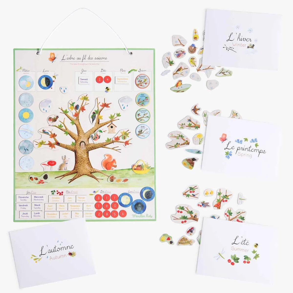 Moulin Roty Calendrier Magnétique Des Saisons 3 Moulin Roty Calendrier Magnétique Des Saisons