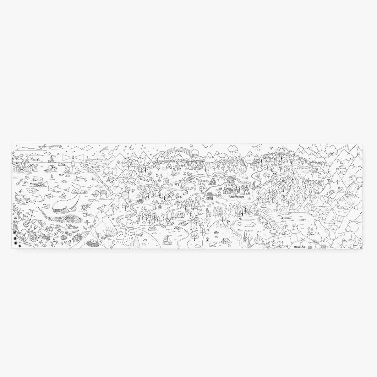 Moulin Roty Coloriage Géant L'explorateur 4 Moulin Roty Coloriage Géant L'explorateur – Image 2