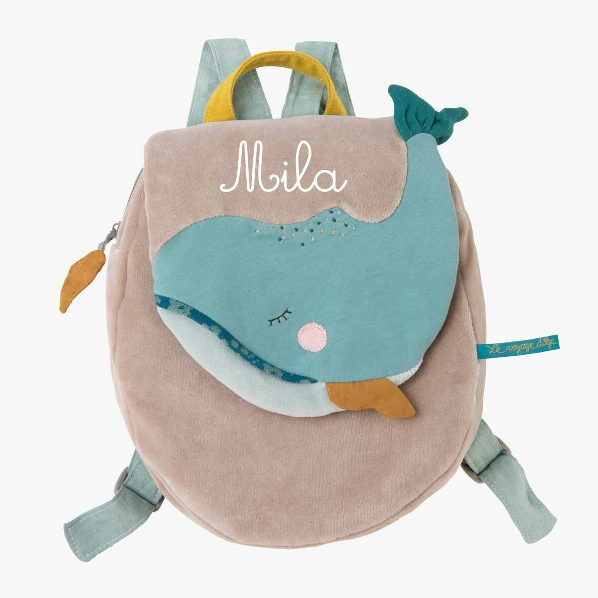 Moulin Roty Sac à Dos à Broder Baleine 4 Moulin Roty Sac à Dos à Broder Baleine – Image 2