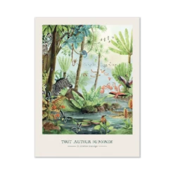 Moulin Roty Affiche La Rivière Sauvage 30x40cm