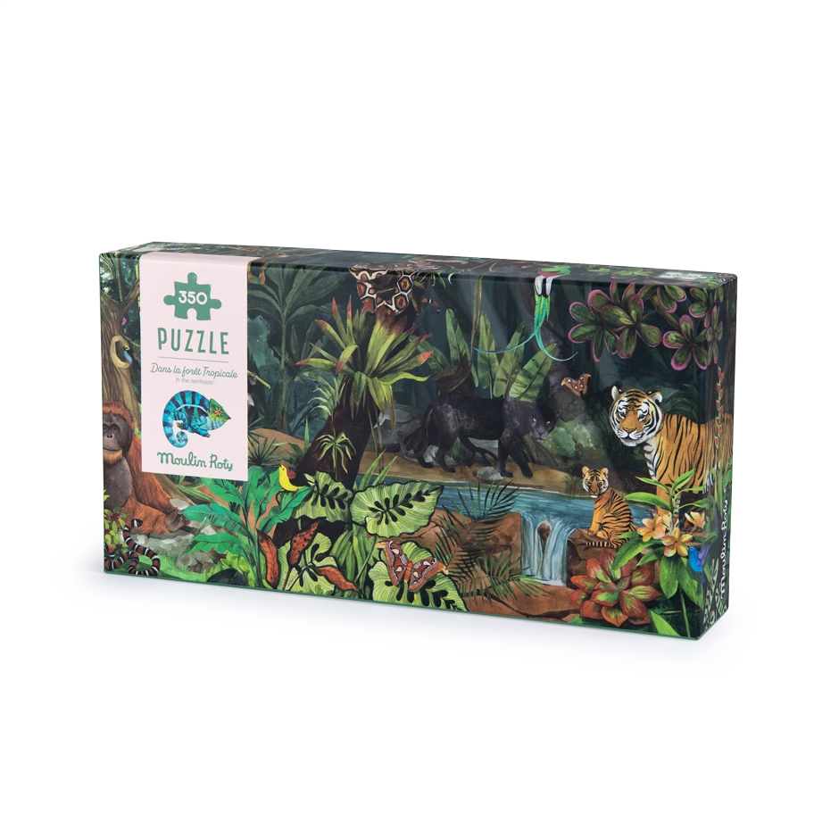 Moulin Roty Puzzle Forêt Tropicale 350 Pcs 4 Moulin Roty Puzzle Forêt Tropicale 350 Pcs – Image 2
