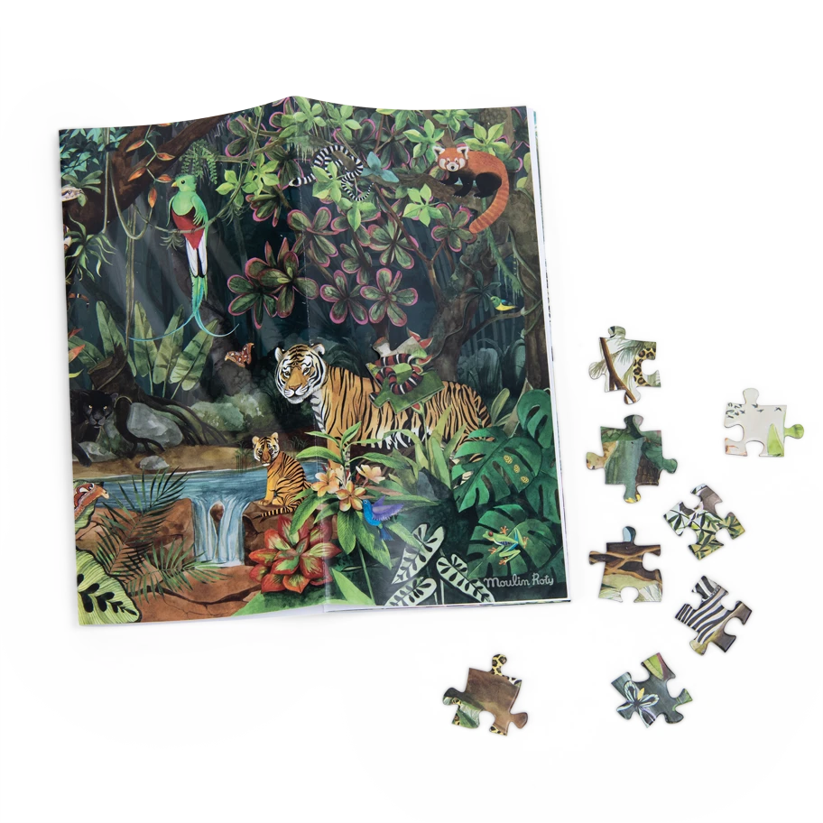 Moulin Roty Puzzle Forêt Tropicale 350 Pcs 7 Moulin Roty Puzzle Forêt Tropicale 350 Pcs – Image 5