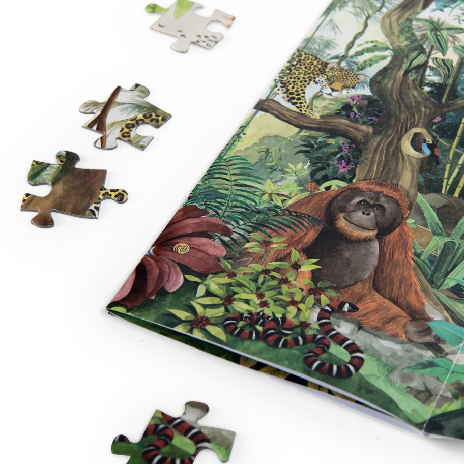 Moulin Roty Puzzle Forêt Tropicale 350 Pcs 6 Moulin Roty Puzzle Forêt Tropicale 350 Pcs – Image 4