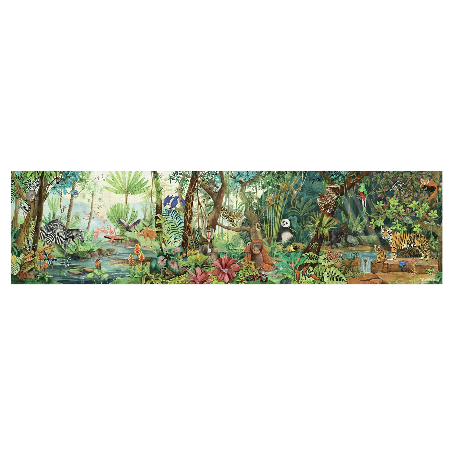 Moulin Roty Puzzle Forêt Tropicale 350 Pcs 5 Moulin Roty Puzzle Forêt Tropicale 350 Pcs – Image 3