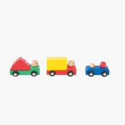 Moulin Roty Set Voiture Et Camions En Bois -Moulin Roty 720406 2 gris