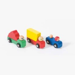 Moulin Roty Set Voiture Et Camions En Bois -Moulin Roty 720406 9 gris