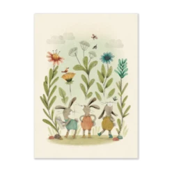 Moulin Roty Affiche Lapins 50x70cm