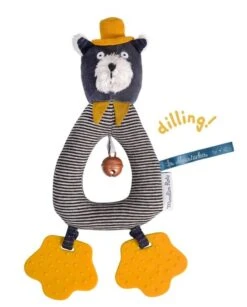 Moulin Roty Anneau-hochet Chat Gris Alphonse -Moulin Roty Anneauhochet chat gris Alphonse Les Moustaches Moulin Roty 3