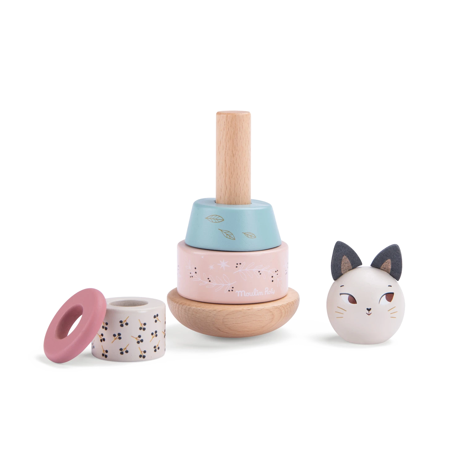 Moulin Roty Culbuto Chat Empilable En Bois 5 Moulin Roty Culbuto Chat Empilable En Bois – Image 3