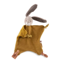 Moulin Roty Doudou Lapin Ocre -Moulin Roty Doudou Lapin ocre Trois petits lapins Moulin Roty 4