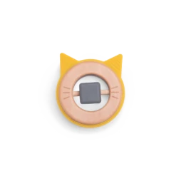 Moulin Roty Hochet Anneau De Dentition Bois Et Silicone Chat -Moulin Roty Hochet anneau de dentition bois et silicone Chat Les Moustaches Moulin Roty 3 1