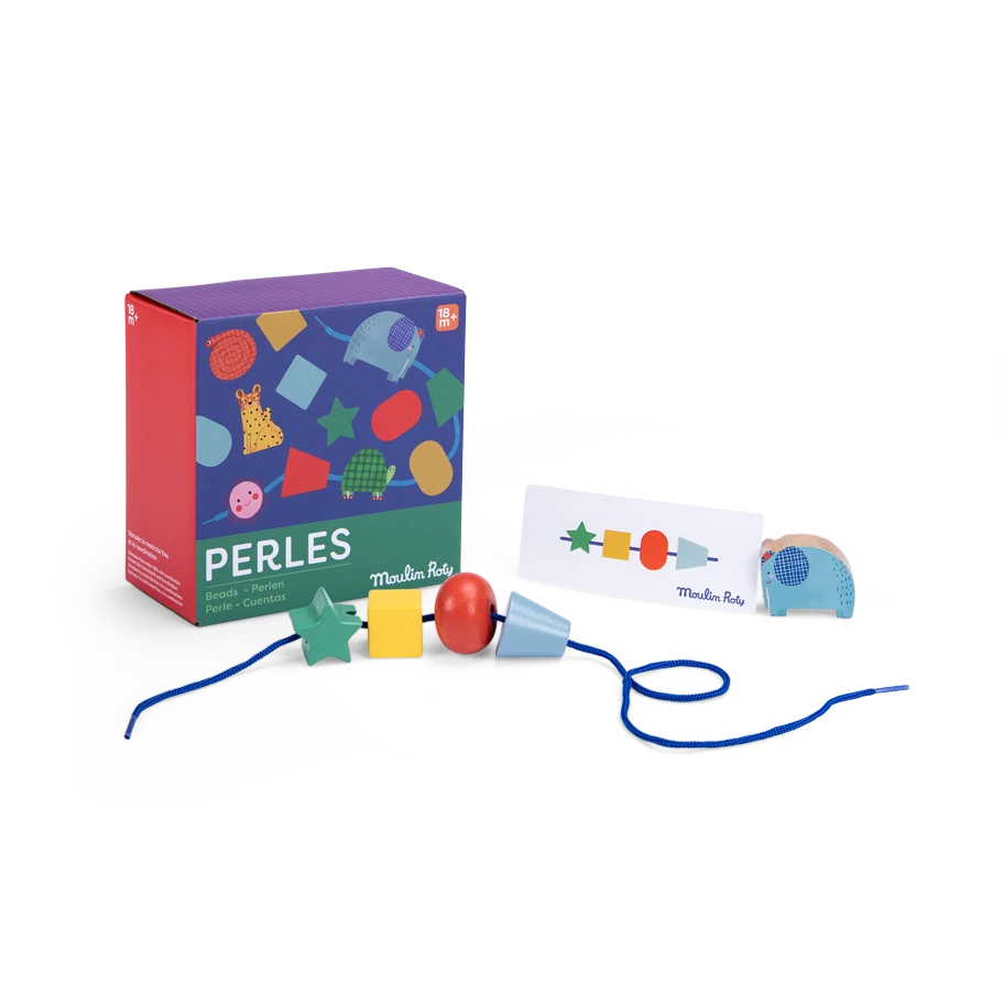 Moulin Roty Jeu De Perles En Bois à Enfiler – Image 4