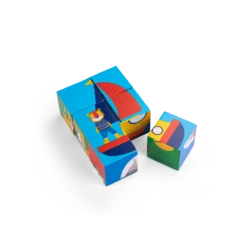 Moulin Roty Puzzle 6 Cubes -Moulin Roty Puzzle 6 cubes Les Popipop Moulin Roty 1