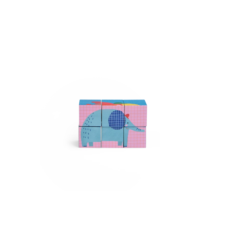 Moulin Roty Puzzle En Bois 6 Cubes 9 Moulin Roty Puzzle En Bois 6 Cubes – Image 7