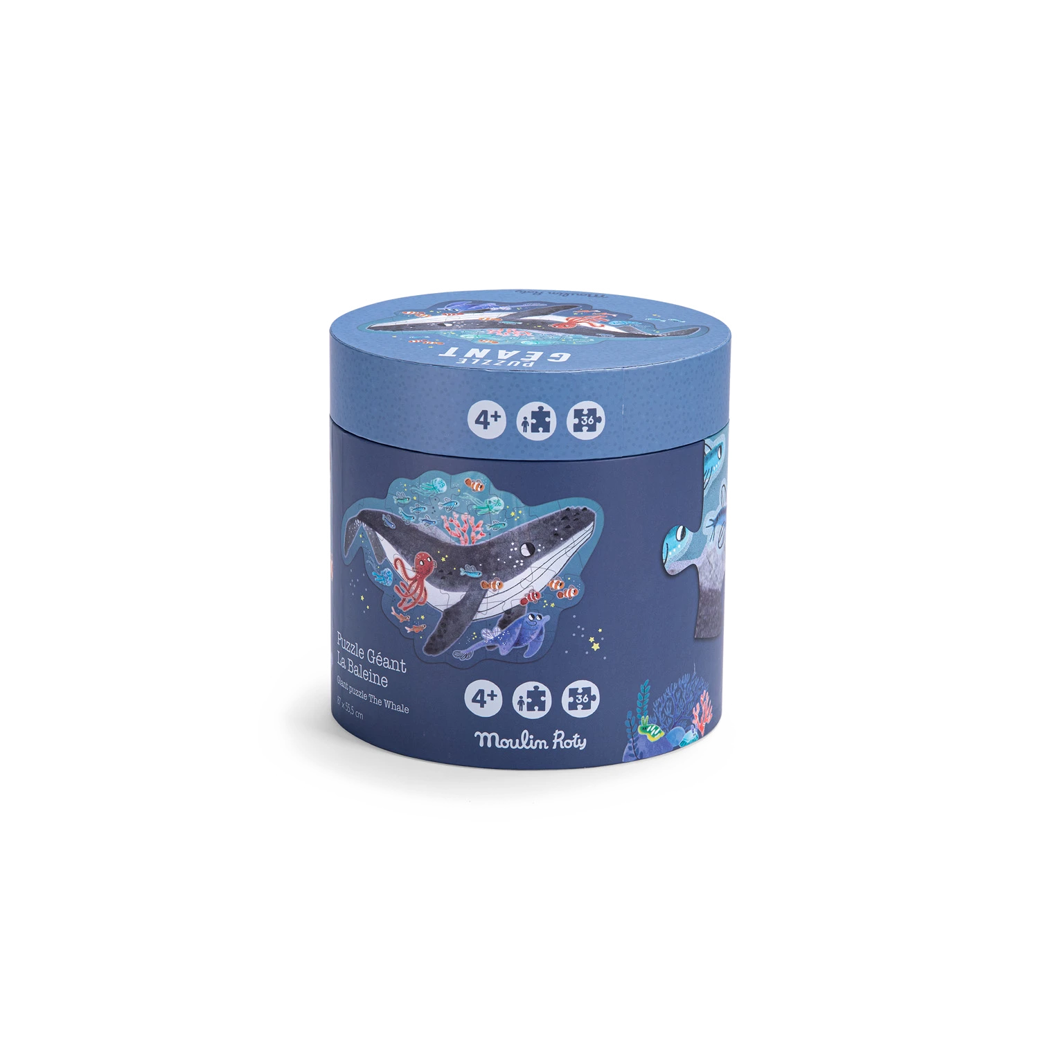 Moulin Roty Puzzle Géant Baleine 36 Pièces – Image 3