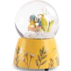 Moulin Roty Boule à Neige Musicale Trois Petits Lapins -Moulin Roty boule a neige musicale trois petits lapins 4