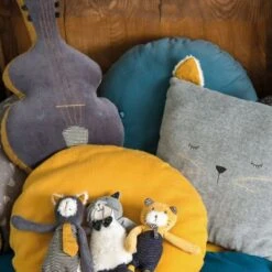 Moulin Roty Coussin Chat Fernand Les Moustaches (30 X 30 Cm) -Moulin Roty coussin chat fernand les moustaches 30 x 30 cm 4