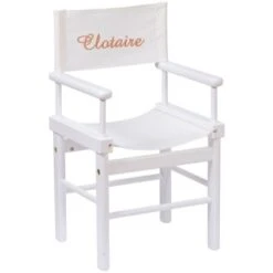 Moulin Roty Fauteuil Metteur En Scène Blanc Personnalisable