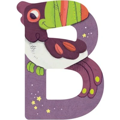 Moulin Roty Lettre B En Bois Toucan Violet 3 Moulin Roty Lettre B En Bois Toucan Violet