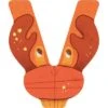 Moulin Roty Lettre V En Bois Crabe Orange -Moulin Roty lettre v en bois crabe orange