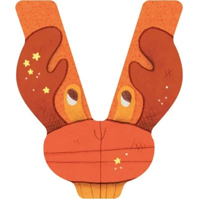 Moulin Roty Lettre V En Bois Crabe Orange 3 Moulin Roty Lettre V En Bois Crabe Orange