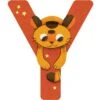 Moulin Roty Lettre Y En Bois Tigre Orange -Moulin Roty lettre y en bois tigre orange