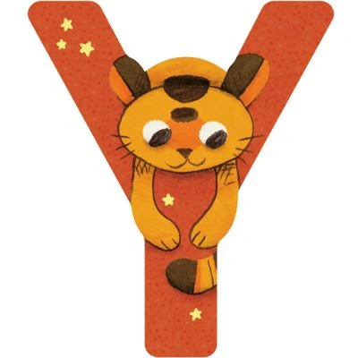 Moulin Roty Lettre Y En Bois Tigre Orange 3 Moulin Roty Lettre Y En Bois Tigre Orange
