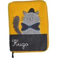 Moulin Roty Protège Carnet De Santé Chat Fernand Les Moustaches (personnalisable)