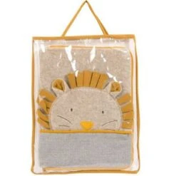 Moulin Roty Protège Carnet De Santé Crème Paprika Le Lion (personnalisable) -Moulin Roty protege carnet de sante creme paprika le lion personnalisable 3