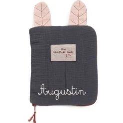 Moulin Roty Protège Carnet De Santé Gris Après La Pluie (personnalisable)